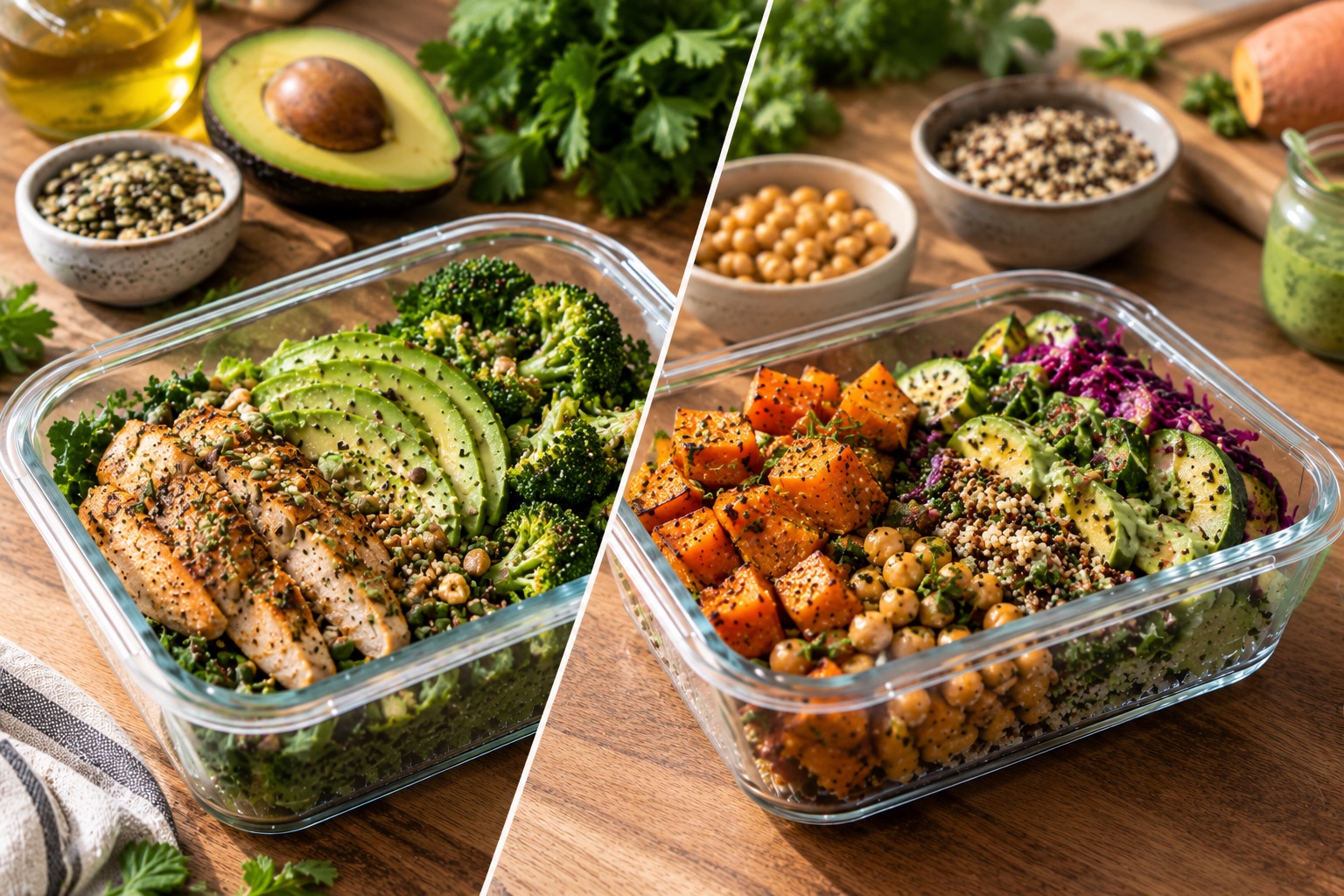 Plato Keto/Paleo con proteínas y vegetales
